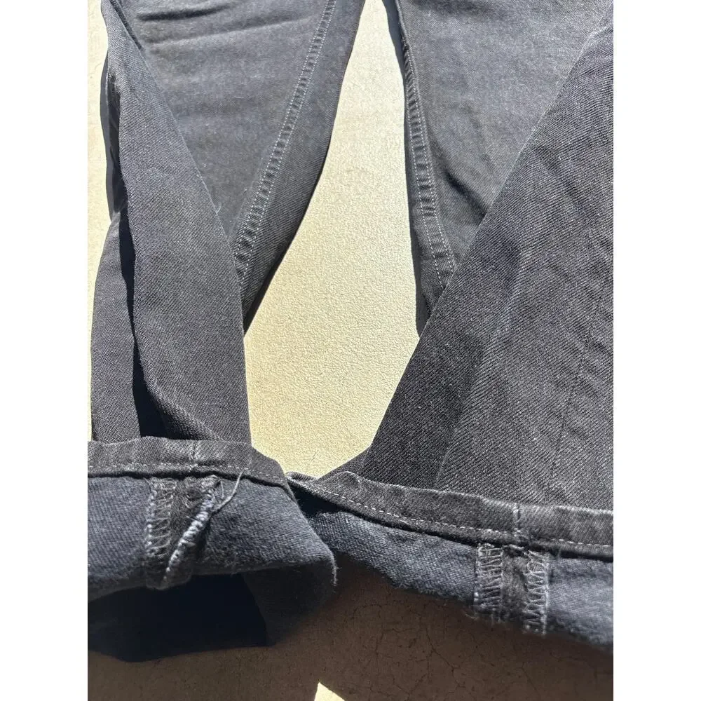 Vintage Levi’s 501 Made in USA button fly 33x32 Black painter grunge denim jeans